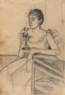 1844 1926 Prints: After-Dinner Coffee (recto); After-Dinner Coffee (verso)