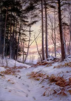 Footprint Prints: Afterglow, 1912. Creator: Joseph Farquharson
