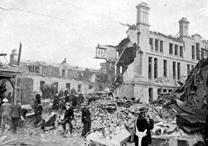 Aftermath of a German bombing raid, Merseyside, World War II, March 1941 Aftermath of a German bombing raid, Merseyside, World War II, March 1941