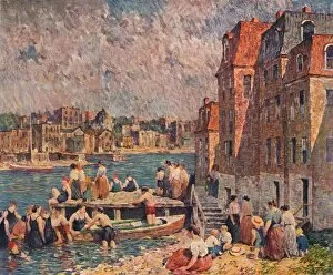 Swimming Gallery: Afternoon Bathers, 1920, (1923). Artist: Robert Spencer