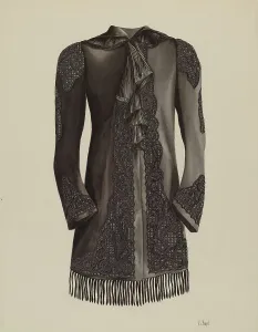 Tassels Prints: Afternoon Coat, c. 1938. Creator: Joseph L. Boyd
