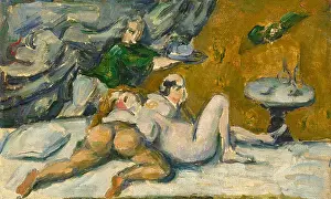 Paul 1839 1906 Prints: An Afternoon in Naples or Rum Punch, 1876-1877. Creator: Cezanne, Paul (1839-1906)