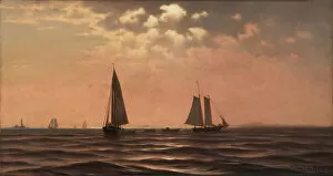 Maine United States Of America Gallery: Afternoon on Saco Bay, Coast of Maine, 1874. Creator: William Frederick De Haas