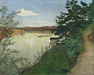 Fjord Prints: Afternoon sun, 1895. Creator: Harald Sohlberg