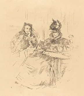 Rosenwald Collection Prints: Afternoon Tea, 1897. Creator: James Abbott McNeill Whistler