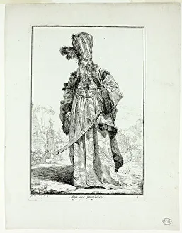Vien Joseph Marie I Prints: Aga des Janissaires, plate one from Caravanne du Sultan à la Mecque