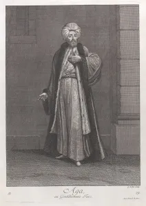Jean Baptiste Van Mour Prints: Aga, ou Gentilhomme Turc, 1714-15. Creator: Unknown