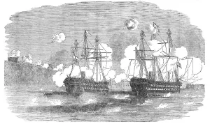 Shelling Prints: The Agamemnon and Sanspareil attacking Sebastopol