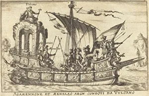 Agamennone et Menelao argn condoti da Vulcano. Creator: Balthasar Moncornet