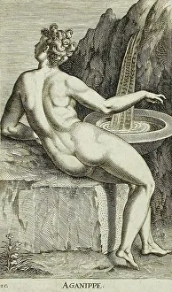 Flowing Prints: Aganippe, 1587. Creator: Philip Galle