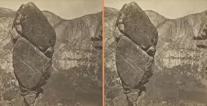 Carleton Eugene Watkins Gallery: Agassiz Column from Glacier Point Trail, Yosemite, 1861 / 76