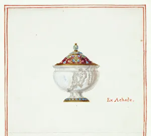 Agate Prints: Agate Covered Bowl, n.d. Creator: Giuseppe Grisoni