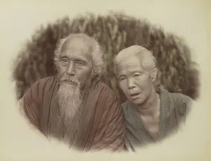 Vignette Prints: Age, 1870s-1890s. Creator: Kusakabe Kimbei