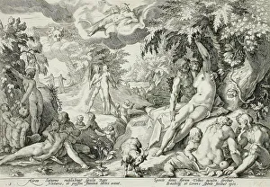 Goltzius Hendrick Prints: The Age of Gold, published 1589. Creator: Hendrik Goltzius