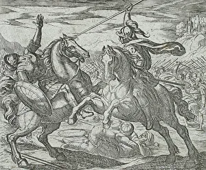 Iron Age Prints: The Age of Iron, published 1606. Creators: Antonio Tempesta, Wilhelm Janson