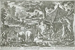 At Work Prints: The Age of Silver, 1599. Creators: Antonio Tempesta, Nicolaus van Aelst