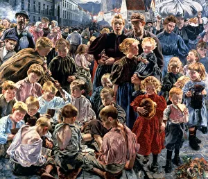 Leon Prints: The Age of the Worker, 1896. Artist: Leon Frederic