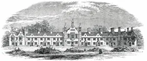 Care Home Prints: The Aged Freemasons Asylum, at Croydon: opened on Thursday, 1850. Creator: Unknown