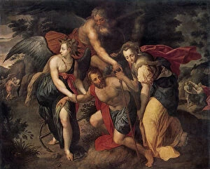 Loyal Gallery: The Three Ages of Man, allegory, late 16th century. Artist: Jacob de Backer