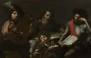 Ages Gallery: The Four Ages of Man, c. 1629. Artist: Valentin de Boullogne (1591-1632)