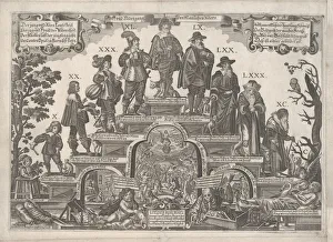 Script Prints: The Eleven Ages of Man, mid 17th century. Creator: Gerhard Altzenbach