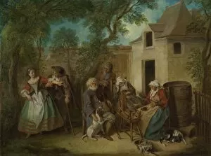 The Four Ages of Man: Old Age, ca 1735. Artist: Lancret, Nicolas (1690-1743)