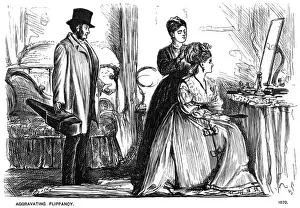 Aggravating Flippancy, 1870 (1891). Artist: George du Maurier Aggravating Flippancy, 1870 (1891). Artist: George du Maurier