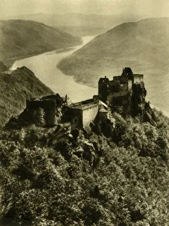 River Danube Prints: Aggstein Castle, Wachau, Lower Austria, c1935. Creator: Unknown