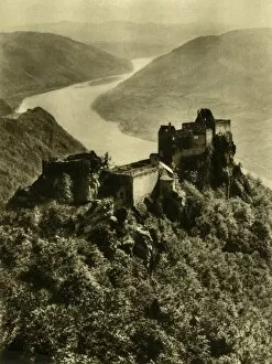 Danube Gallery: Aggstein Castle, Wachau, Lower Austria, c1935. Creator: Unknown
