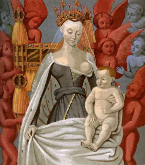 Jean Prints: Agnes Sorel (1421-1450), mistress of King Charles VII of France, c1450 (1849)