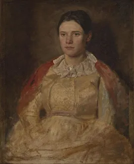 Joakim Skovgaard Prints: Agnete Skovgaard, née Lange, the artist's wife, 1887. Creator: Joakim Skovgaard