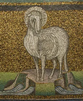 6th Century Prints: Agnus Dei, Byzantine, early 20th century (original dated 6th century). Creator: Unknown