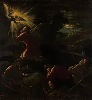 Rays Of Light Prints: The Agony in the Garden, 1501-1600. Creator: Circle of Jacopo Bassano il vecchio