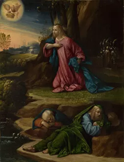 Apostles Collection: The Agony in the Garden, Between 1520 and 1539. Artist: Garofalo, Benvenuto Tisi da (1481-1559)
