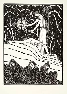 Mount Of Olives Gallery: The Agony in the Garden, 1926, (wood engraving)