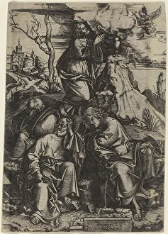 Montagna Benedetto Prints: The Agony in the Garden, c. 1506/1507. Creator: Benedetto Montagna