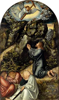 Gethsemane Prints: The Agony in the Garden, c. 1520. Artist: Cranach, Lucas, the Elder (1472-1553)