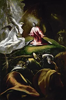 Eucharist Prints: The Agony in the Garden, ca 1608. Creator: El Greco, Dominico (1541-1614)
