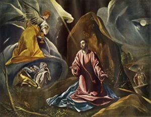 Agony In The Garden Gallery: The Agony in the Garden of Gethsemane, 1590s, (1946). Creator: Studio of El Greco