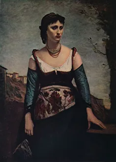 Jean Baptiste Camille Prints: Agostina, 1866. Artist: Jean-Baptiste-Camille Corot