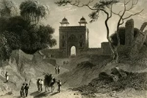Edward Churton Gallery: The Agra Gate, Chauter Serai, 1835. Creator: William Daniell