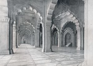 Akbar Collection: Agra. Interior of the Moti Musjid. (Pearl Mosque.), c1910. Creator: Unknown