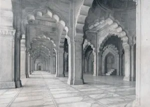 Akbar Collection: Agra. Interior of the Moti Musjid. (Pearl Mosque.), c1910. Creator: Unknown