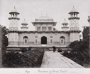 Bourne Samuel Prints: Agra, Mausolem of Etmad Dowlat, Late 1860s. Creator: Samuel Bourne