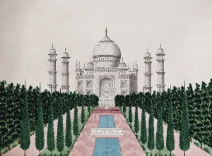 Khurram Prints: Agra: The Taj Mahal, (between 1800 and 1899?). Creator: Unknown