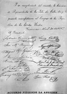 Annexation Prints: Agreement calling for the annexion, (1869), 1920s