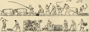 Sowing Prints: Agriculture in the time of Edward III (From the Luttrell Psalter), (1931). Artist
