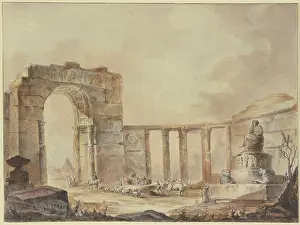 1750s Prints: Agrippina's grotto, c1756-1760