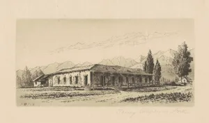 Henry Chapman Ford Prints: Aguirre House (Santa Barbara), c. 1880. Creator: Henry Chapman Ford