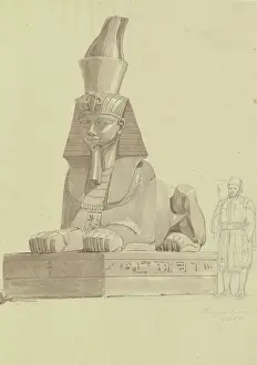Unesco Prints: Agyptische Sphinx in Alexandria